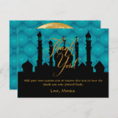 Arabische thema bedankkaarten briefkaart (Voorkant / Achterkant)