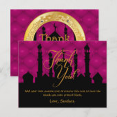Arabische thema bedankkaarten briefkaart (Voorkant / Achterkant)