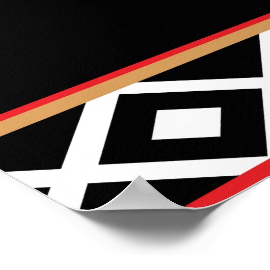 Arabische traditionele maaltijd Shakshuka Wall Art Poster (Hoek)