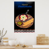 Arabische traditionele maaltijd Shakshuka Wall Art Poster (Keuken)