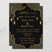 Arabische trouwkaart save the date (Voorkant / Achterkant)