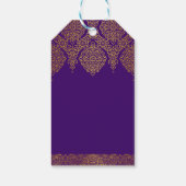 Arabische Turkse thee party mehndi henna dank u Cadeaulabel (Achterkant)