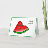 Arabische Valentijnskaart بلا حب بلا بطيخ Watermel Kaart (Voorkant)