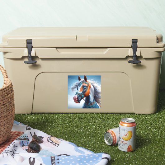 arabische verfpaard sticker (Koeler)