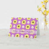 Arabische Verjaardag Daisies op Orchidee Kaart (Gele Bloem)