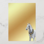 Arabische verjaardagsuitnodiging van folie folie uitnodiging (Achterkant)