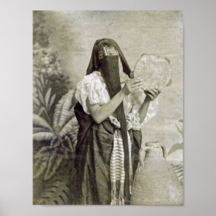Arabische vrouw, danseres,  poster