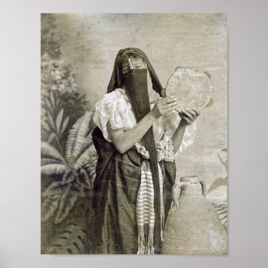 Arabische vrouw, danseres,  poster (Voorkant)