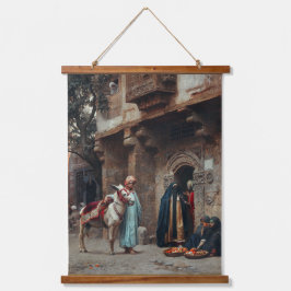 Arabische Vrouwen Voor Een Deur Hangend Wandkleed