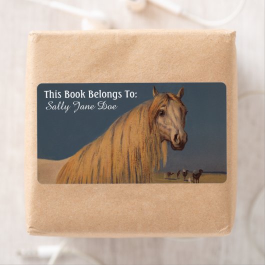 Arabische Woestijn Dream Paard Boekplaten Labels (Insitu)