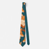 Arabische Wolf Mozaïek Kleurrijk Aangepast Patroon Stropdas (Voorkant)