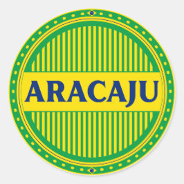 Aracaju City Pride – Braziliaanse identiteit Ronde Sticker