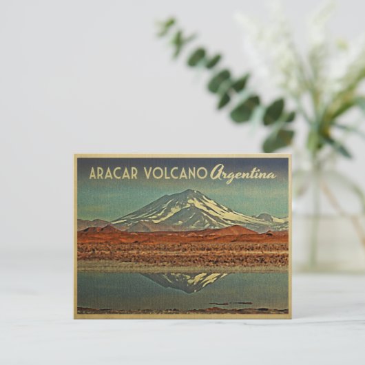 Aracar Volcano Argentina Briefkaart (Staand voorkant)