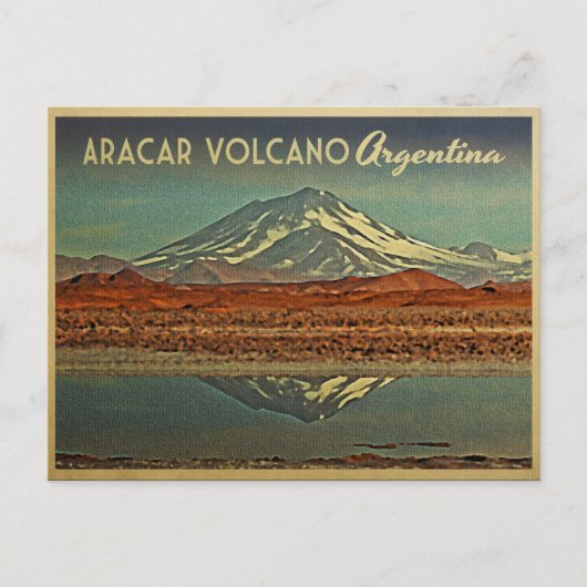 Aracar Volcano Argentina Briefkaart (Voorkant)