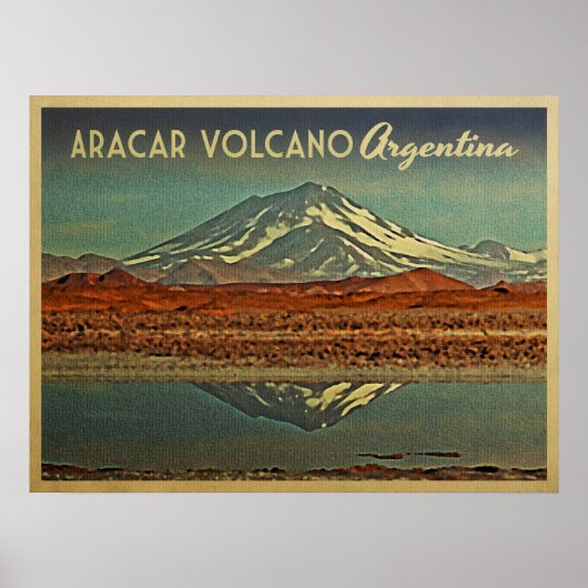 Aracar Volcano Argentina Poster (Voorkant)