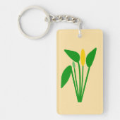 Araceae Acryl Sleutelhanger (Voorkant)