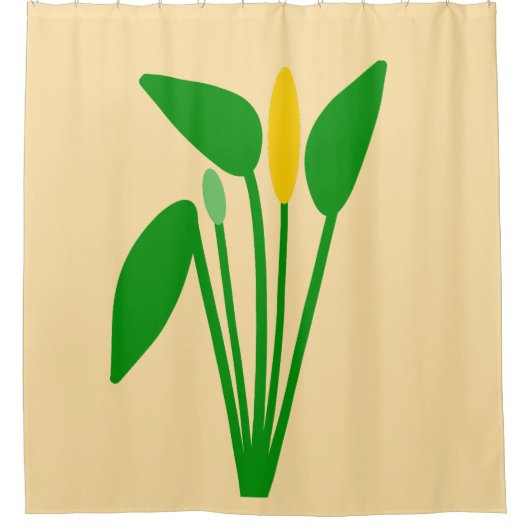 Araceae douchegordijn (Voorkant)