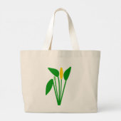Araceae Jumbo Boodschappentas Grote Tote Bag (Achterkant)