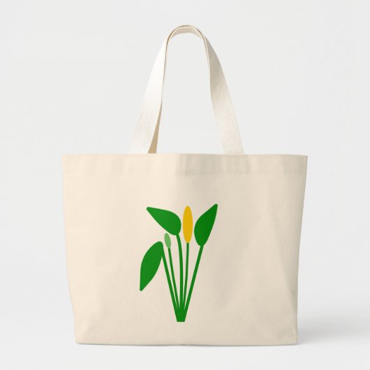 Araceae Jumbo Boodschappentas Grote Tote Bag (Voorkant)