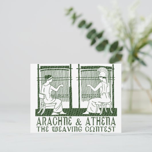 Arachne vs. Athena Briefkaart (Staand voorkant)