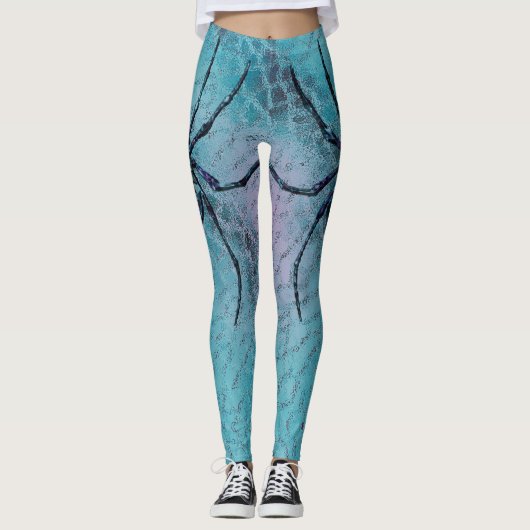 Arachne's Aide: Spin bekend Leggings (Voorkant)