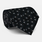 Arachnid Black Stropdas (Opgerold)