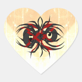 Arachnid van de wanhoop hart sticker