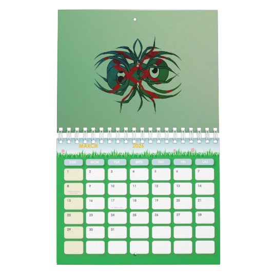 Arachnid van de wanhoop kalender (Mar 2026)