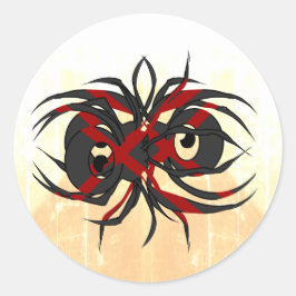 Arachnid van de wanhoop ronde sticker