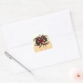 Arachnid van de wanhoop vierkante sticker (Envelop)