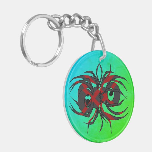Arachnid van wanhoop Acryl Sleutelhanger (Voorkant Links)