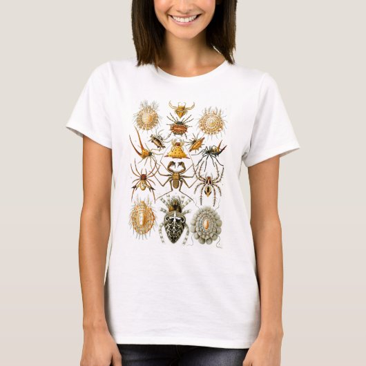 Arachnida (Spiders), Ernst Haeckel Fine Art T-shirt (Voorkant)