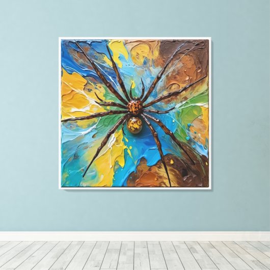 arachnis I Canvas Afdruk (Insitu (Houten vloer))