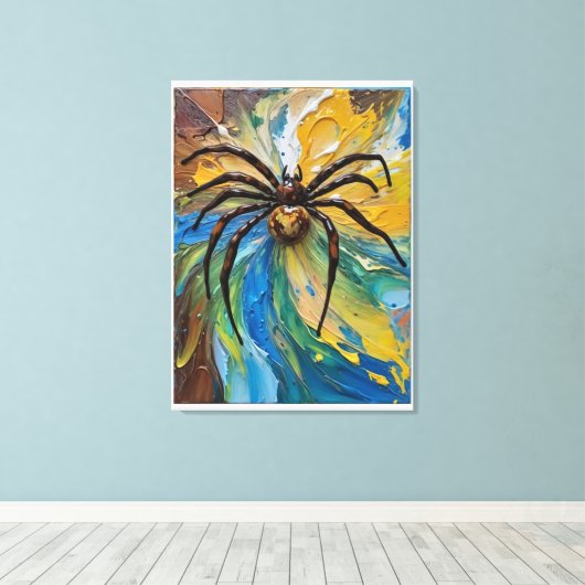 arachnis II Canvas Afdruk (Insitu (Houten vloer))