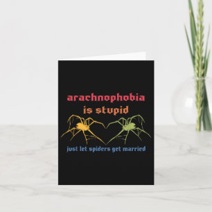 Arachnofobie is dom, laat spinnen maar trouwen kaart