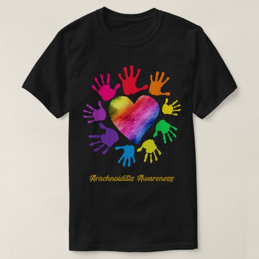 Arachnoiditis Awareness Hands Arachnoiditis Gift 3 T-shirt (Design voorkant)