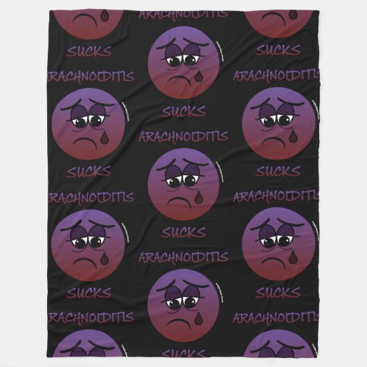 ARACHNOIDITIS SUCKS FLEECE DEKEN (Voorkant)