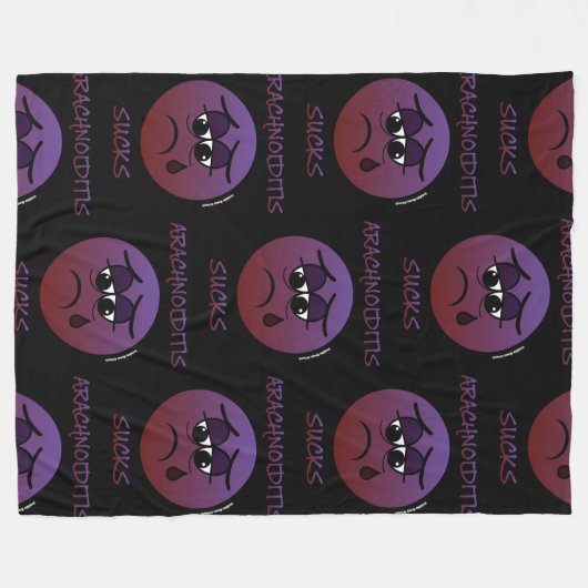 ARACHNOIDITIS SUCKS FLEECE DEKEN (Voorkant (Horizontaal))