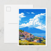 Arachova Griekenland Kunst Reizen  illustratie Briefkaart (Voorkant / Achterkant)