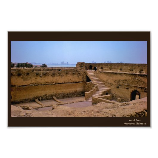 Arad Fort Uitzicht Foto Afdruk (Voorkant)