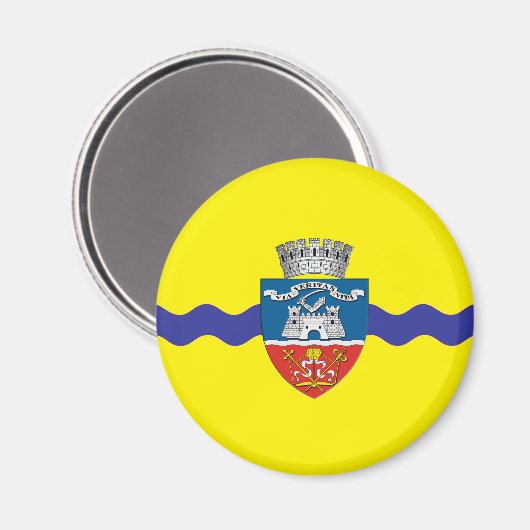 Arad Stadsvlag Roemenië Symbool Magneet (Voorkant / Achterkant)