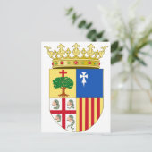Aragon Coat of Arms (Spanje) Briefkaart (Staand voorkant)