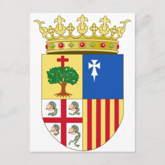 Aragon Coat of Arms (Spanje) Briefkaart
