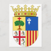 Aragon Coat of Arms (Spanje) Briefkaart (Voorkant)