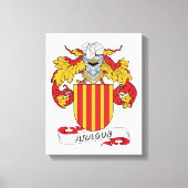 Aragon Family Crest Canvas Afdruk (Voorkant)