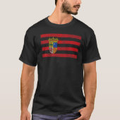 ARAGON FLAG SPANJE ZARAGOZA T-SHIRT (Voorkant)