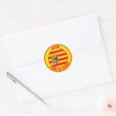 Aragón Round Emblem Ronde Sticker (Envelop)
