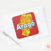 Aragon Vierkante Sticker (Envelop)