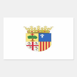 Aragon Wapen (Spanje) Rechthoekige Sticker