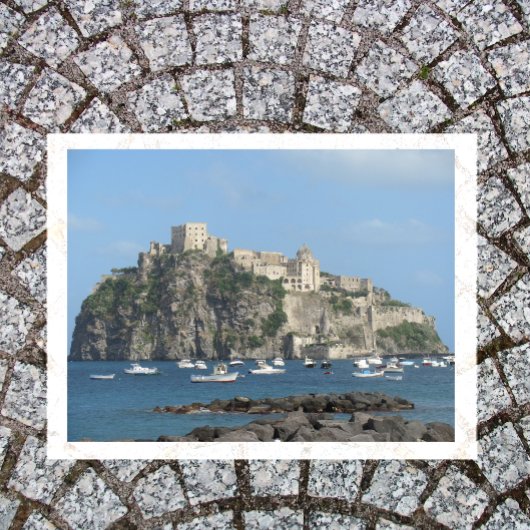 Aragonese Castle, Ischia, Italië Briefkaart